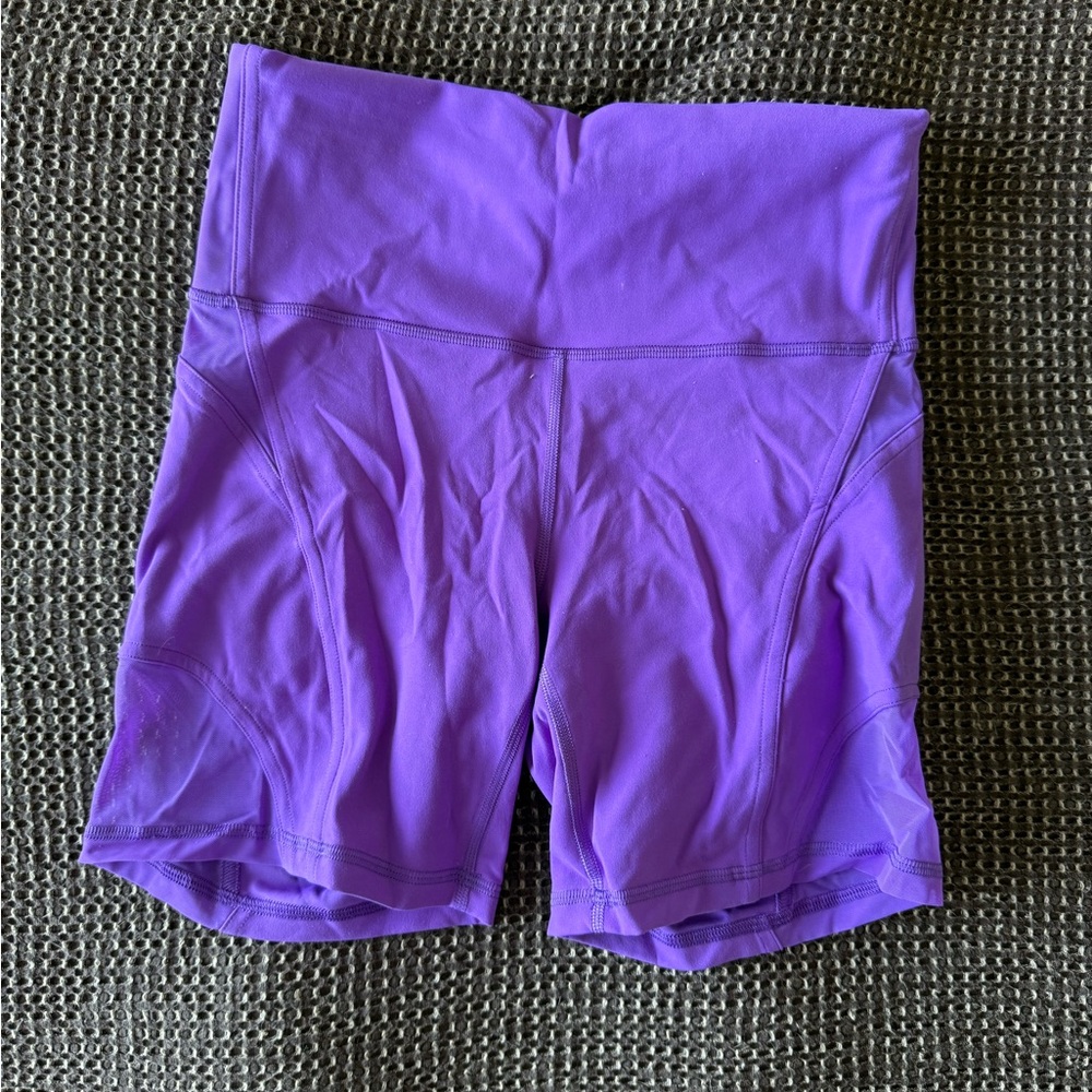 lululemon athletica Vibrant Purple Bike Shorts